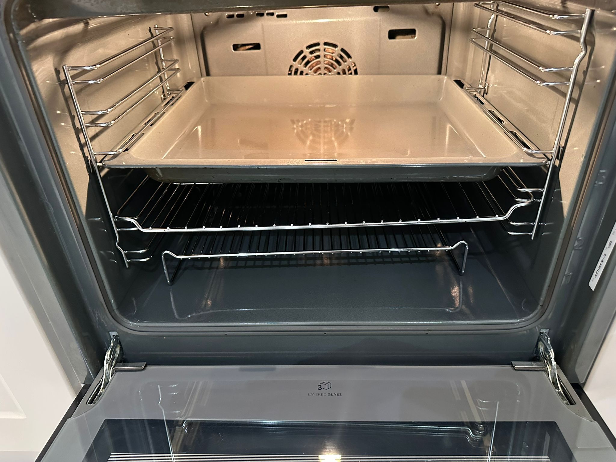 Oven after cleaning